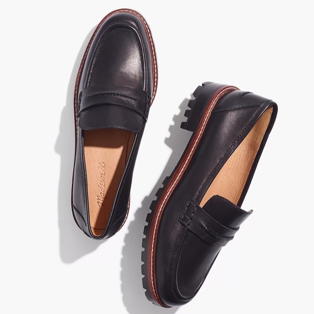 Madewell Corrine Lugsole Loafer in Black